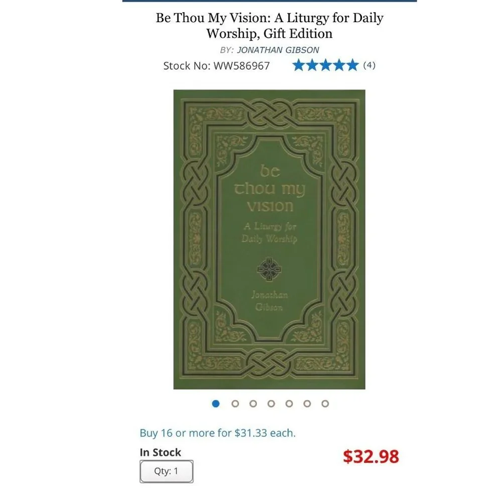 Daily Devotional Guide - Be Thou My Vision: A Liturgy for Daily Worship Gift Edi